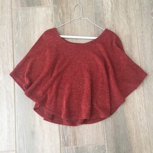 Piko 1988 Red Acrylic Poncho